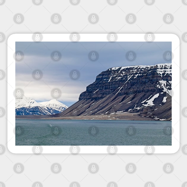 Templet Mountain Arctic Svalbard Sticker by MartynUK